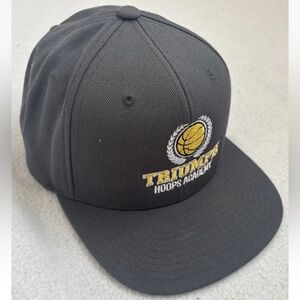 Triumph Hoops Academy Embroidered Black Snapback Hat